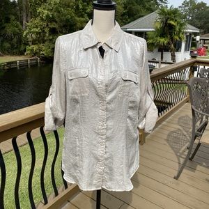 Calvin Klein button up blouse